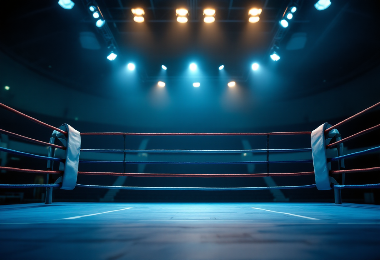 Anthony Joshua training for his heavyweight boxing comeback