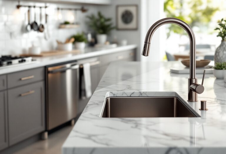 A modern dishwasher in a stylish kitchen setting