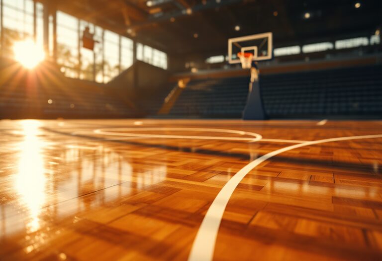 Giocatori dei Cleveland Cavaliers in azione sul campo