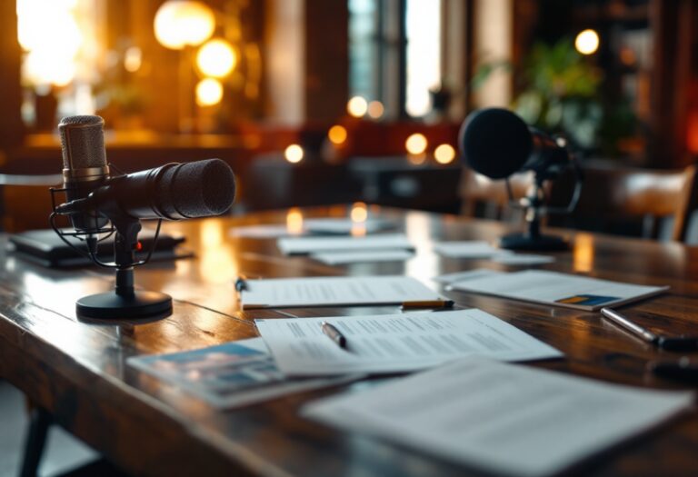 Podcast discussing political scandals and controversies