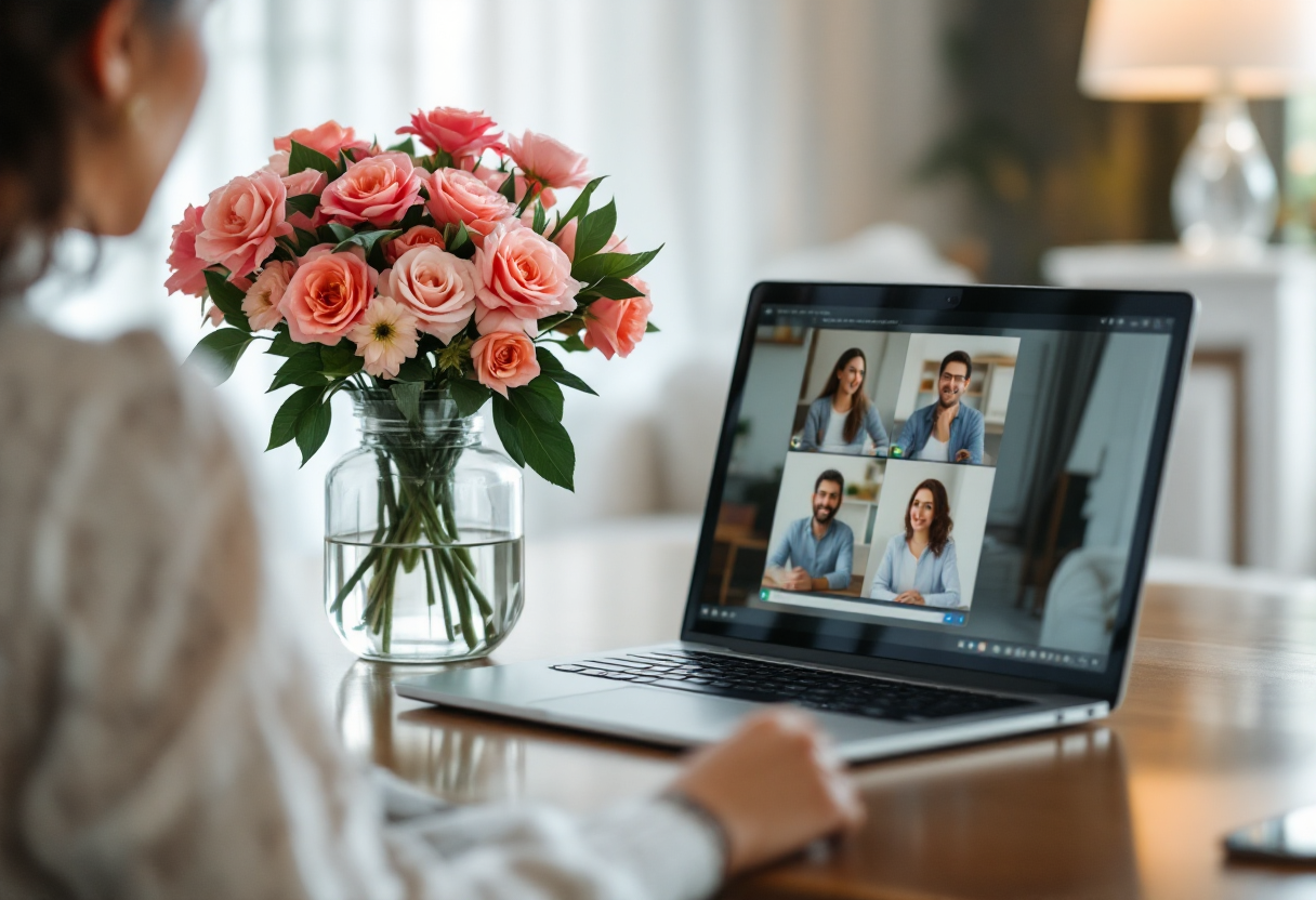 Illustration of romance fraud in online dating