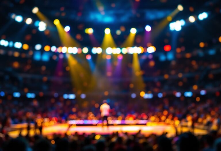 Serena Williams performing at Super Bowl halftime show
