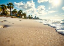 Preparativi per il festival Orange Crush a Tybee Island