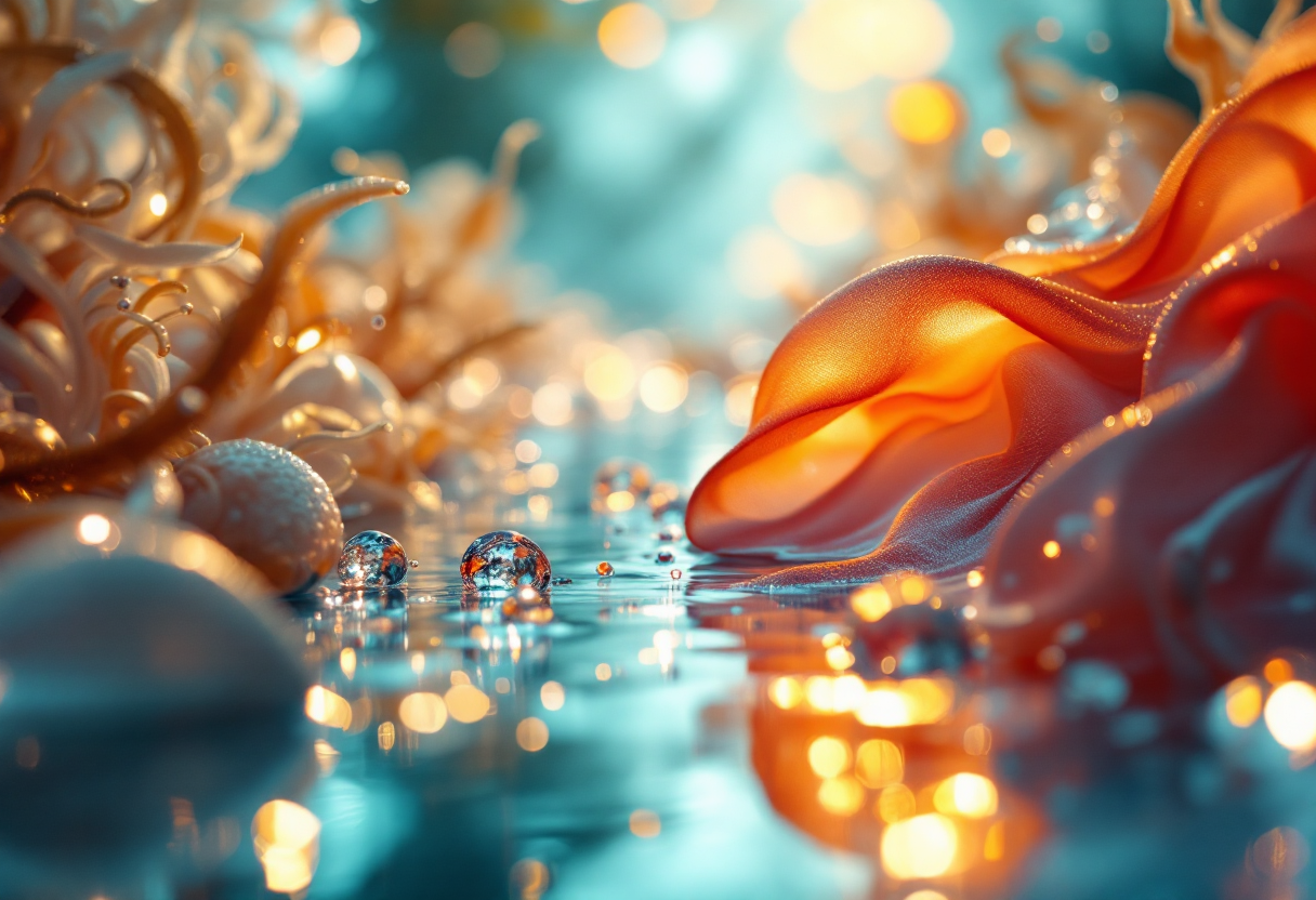 Colorful drag performance inspired by underwater themes