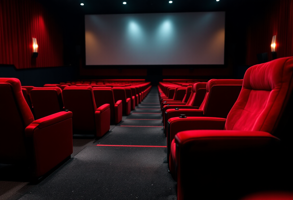 A visual representation of love triangles in films