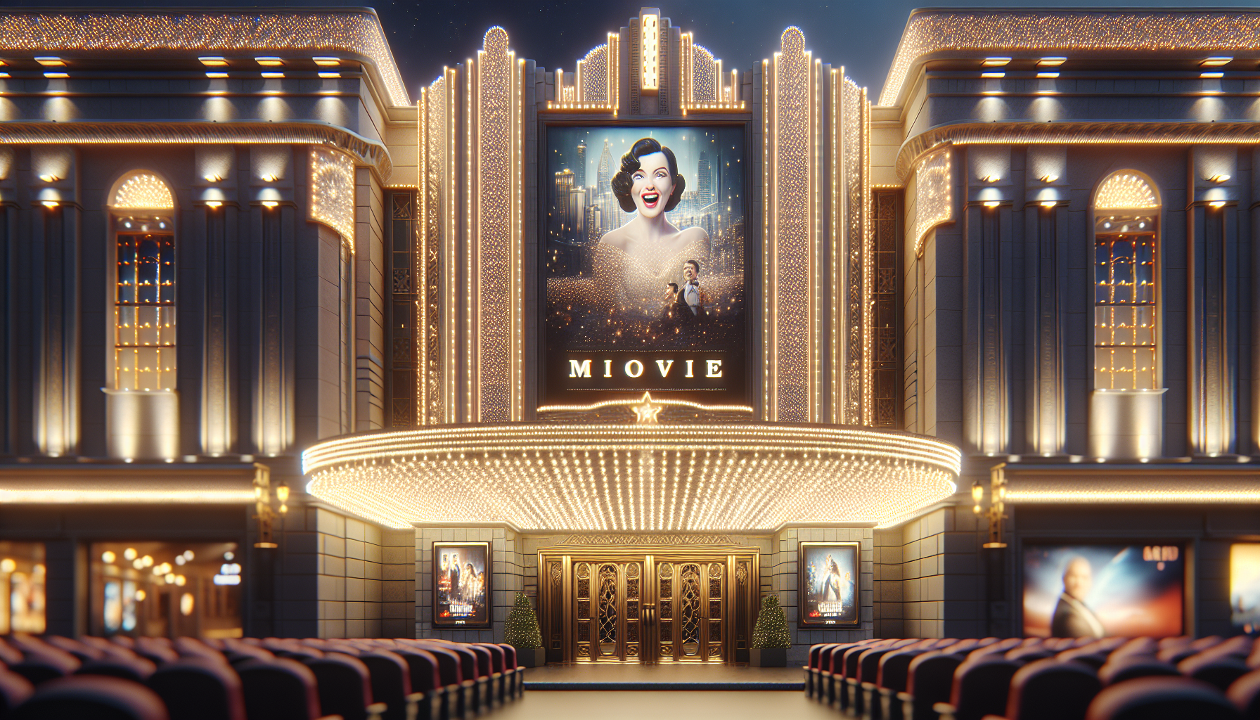 An artistic representation of trans individuals at the Oscars