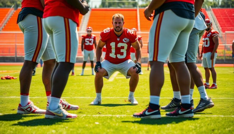 travis kelce intervenes in chiefs training camp scuffle python 1753980635