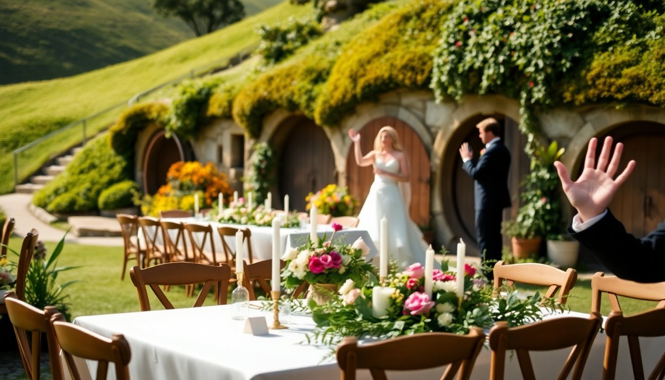 elijah wood stuns guests with surprise appearance at hobbiton wedding 1763248186