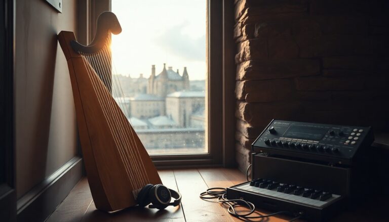 Dara Dubh: harp-led electronic releases and a busy Edinburgh live calendar